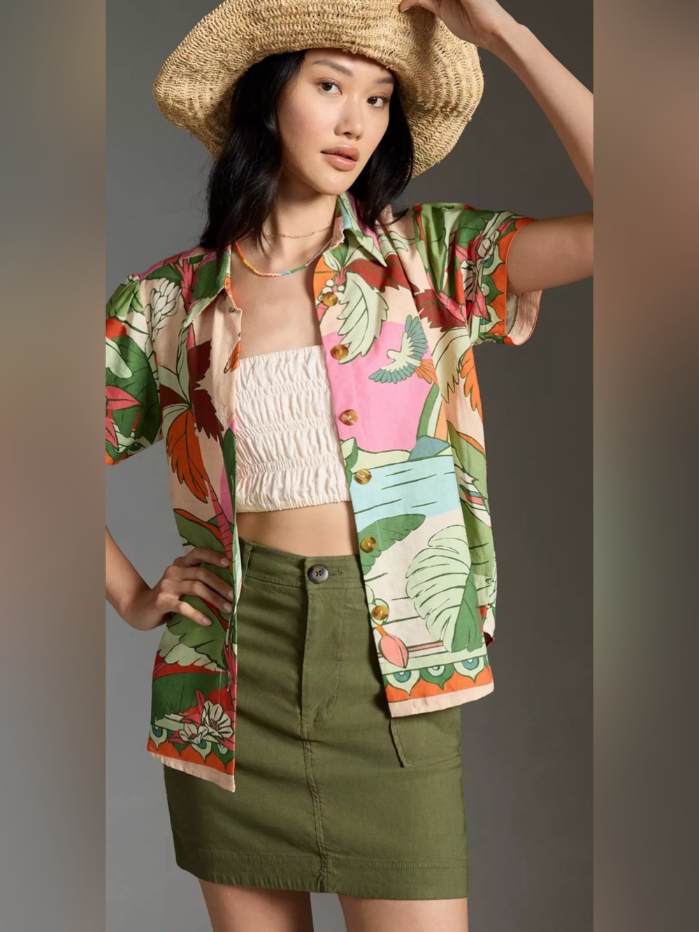Farm Rio Surf Buttondown